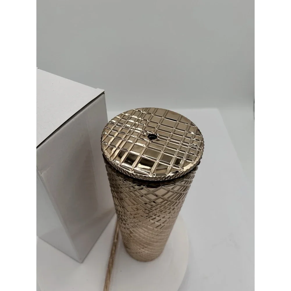 RACHEL MIRIAM Dream Big Metallic Gold Tumbler 24 oz - New in Packaging BPA Free
